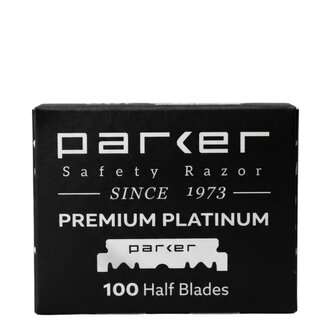 Parker Premium Platinum Single Edge Razor Blades (100 Blades)