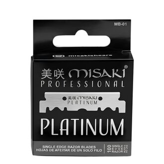 Perforated Platinum Single Edge Half Blades for Shavette (100 Blades)