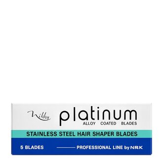 Platinum Stainless Steel Hair Shaper Blades (5 Blades)