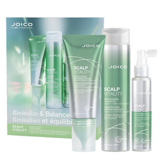 Joico Revitalize & Balance Scalp Vitality Trio (300ml/10.1oz, 117ml/6.0oz, 100ml/3.38oz)