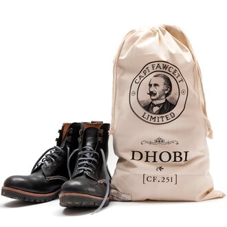 Captain Fawcett's Sac de buanderie en coton à cordon "Dhobi Bag" CF.251 (59.69cm/23.5" x 39.37cm/15.5")