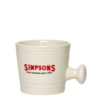 Simpsons Shaving Brushes Ceramic Shaving Mug (8cm/3.15" x 9cm/3.54") - Small