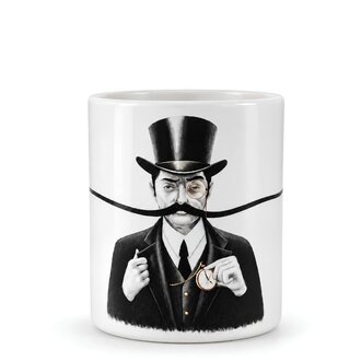 Tasse pour moustachu "L'Homme centenaire" (10cm/3.94" x 8.5cm/3.35")