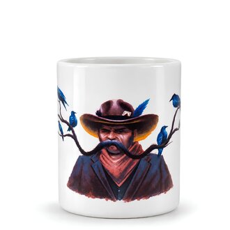 Tasse pour moustachu "Le Cowboy" (10cm/3.94" x 8.5cm/3.35")