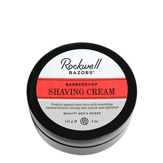 Rockwell Razors Crème à raser "Barbershop Scent" (113g/4.0oz)