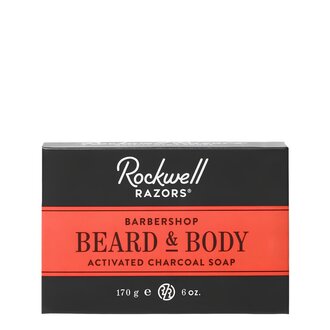Rockwell Razors Savon pour le corps et la barbe au charbon actif "Barbershop Scent" (170g/6.0oz)