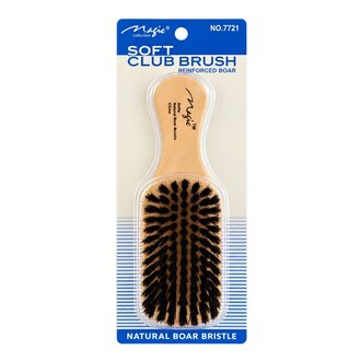 Natural Boar Bristle Soft Club Brush #7721 (180mm/7.09")