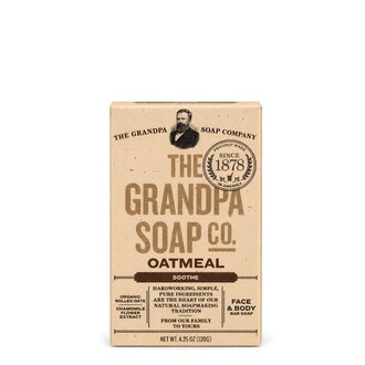 The Grandpa Soap Co. The Grandpa Soap Co. - Barre de savon apaisante à l'avoine "Oatmeal" (120g/4.25oz)