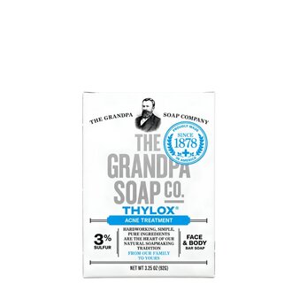 The Grandpa Soap Co. Thylox Acne Treatment Bar Soap with 3% Sulfur (92g/3.25oz)