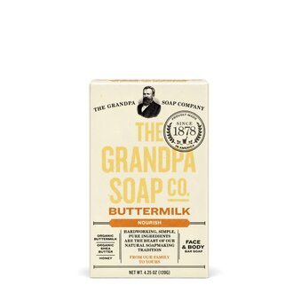The Grandpa Soap Co. Barre de savon nourrissante au babeurre "Buttermilk" (120g/4.25oz)