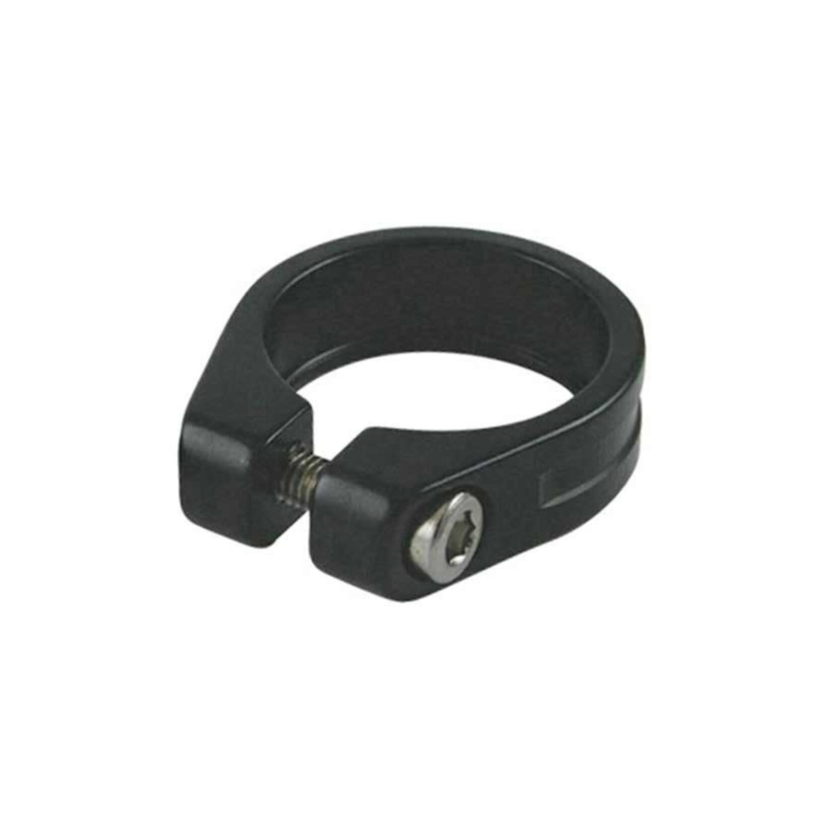 EVO, Collet de tige de selle en aluminium a vis integree, 31.8mm, Noir