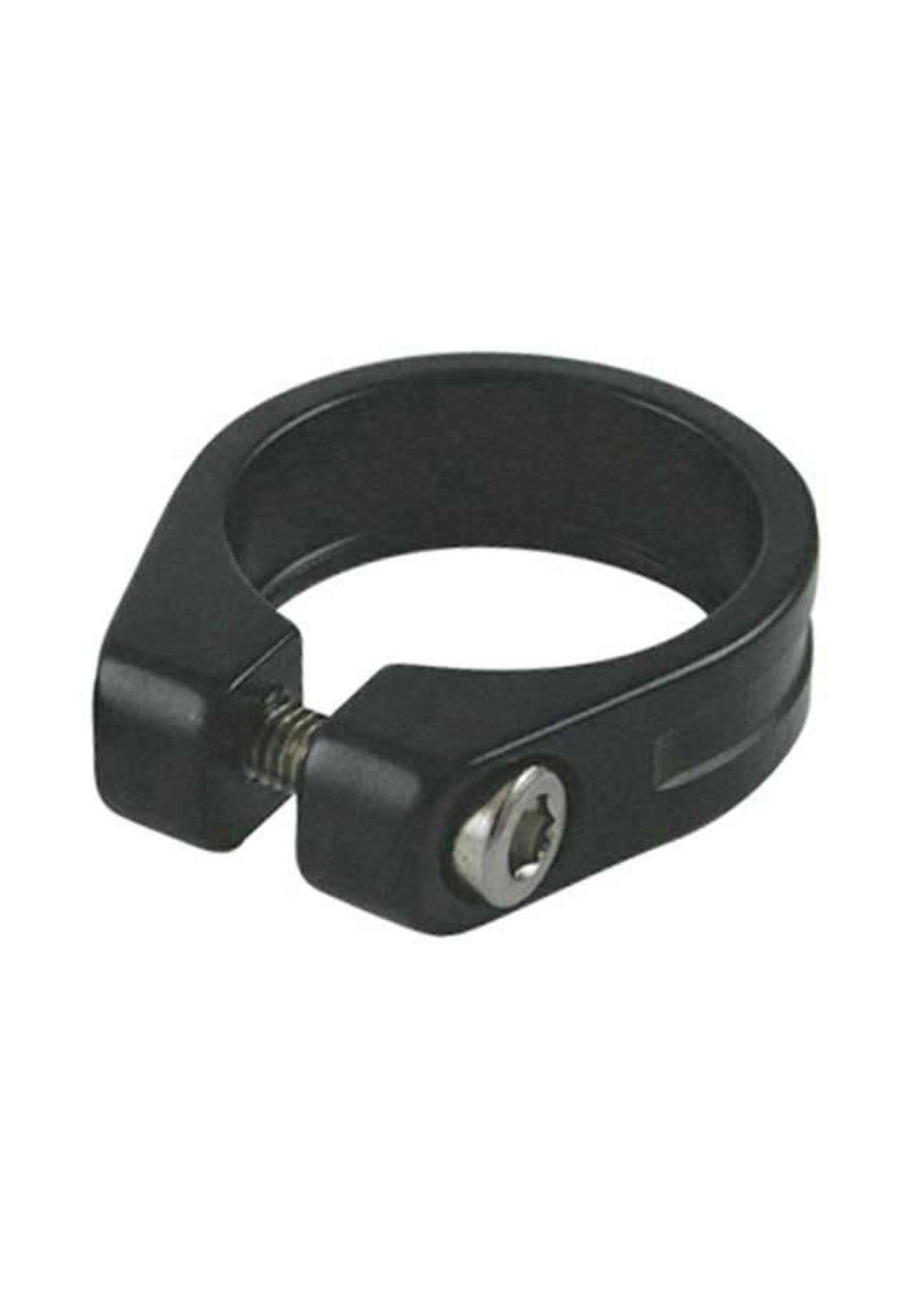 EVO, Collet de tige de selle en aluminium a vis integree, 31.8mm, Noir