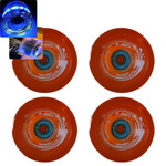 Longboard Roues Orange Speed Cruiser Solide Qt(4) avec Bearing 85