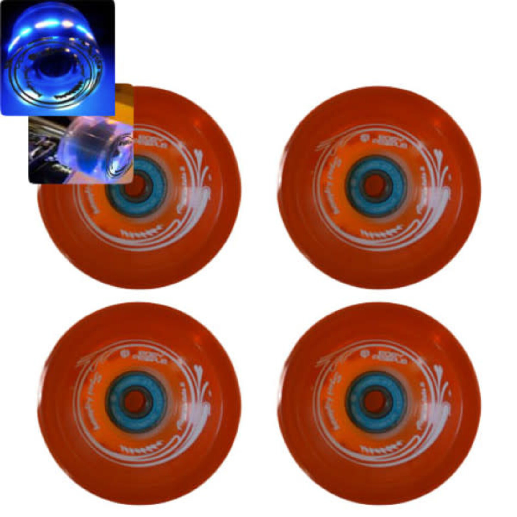 Longboard Roues Orange Speed Cruiser Solide Qt(4) avec Bearing 85