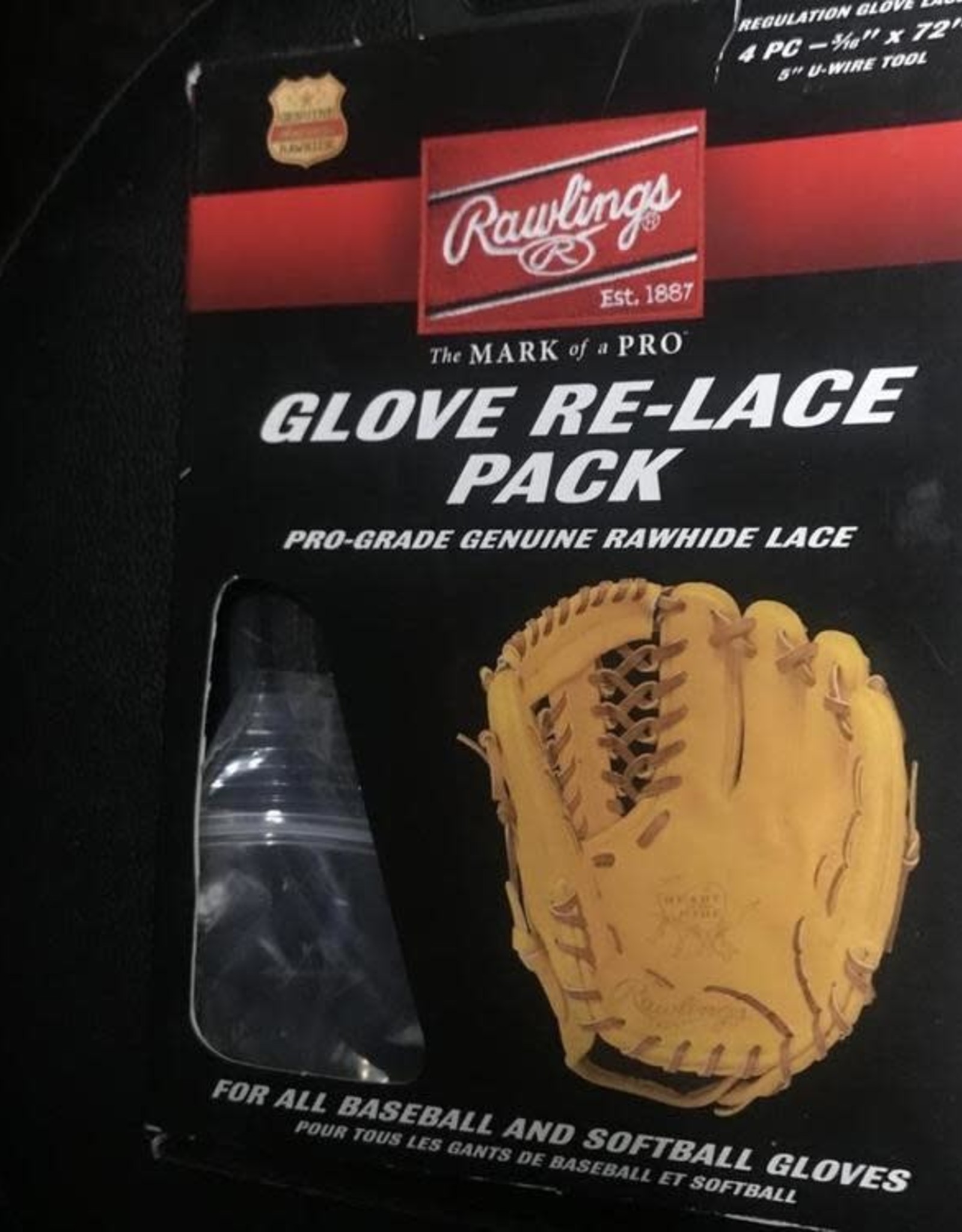 Rawlings RAWLINGS GLOVE RE-LACE PACK (BLK)
