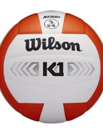 wilson official size k1 volley ball silver (indoor)