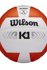 wilson official size k1 volley ball silver (indoor)