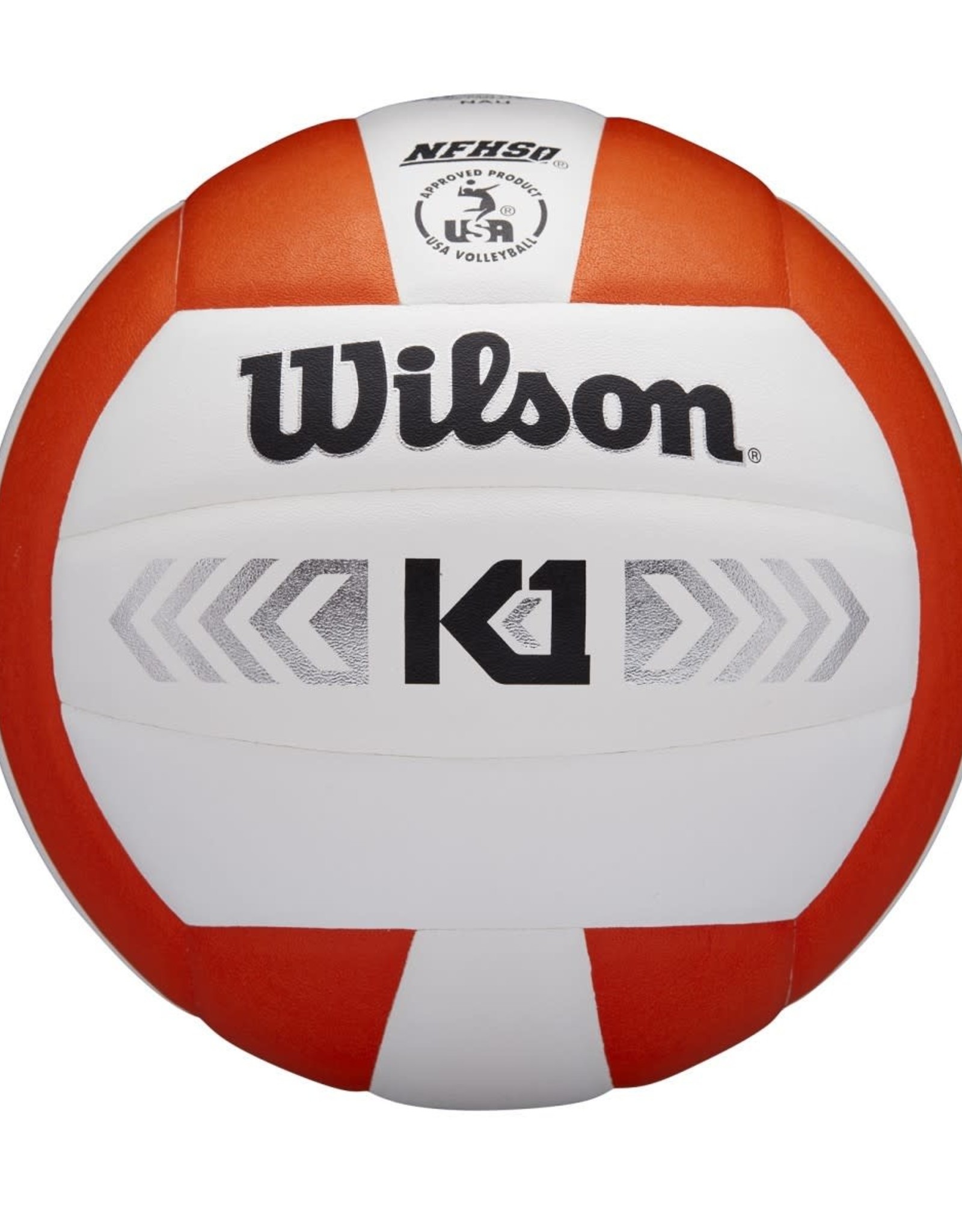 wilson official size k1 volley ball silver (indoor)