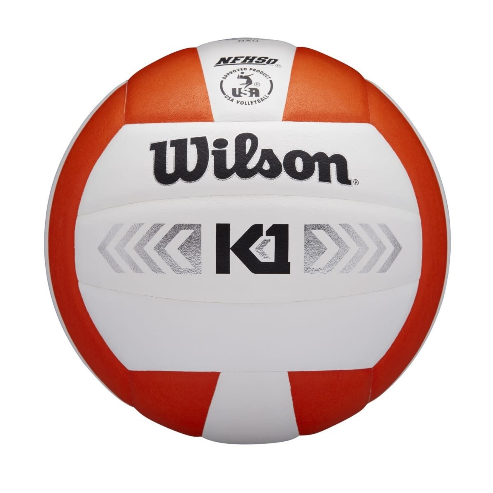 wilson official size k1 volley ball silver (indoor)