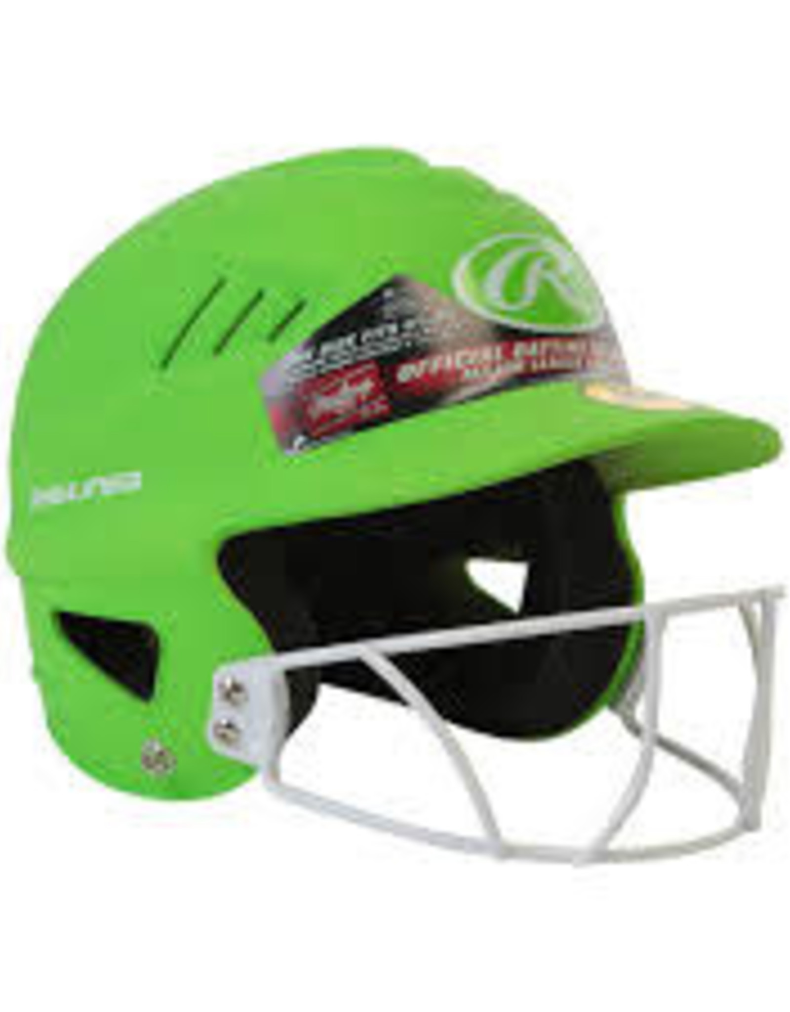 Rawlings High School/College Batting Helmet Green/Vert casque