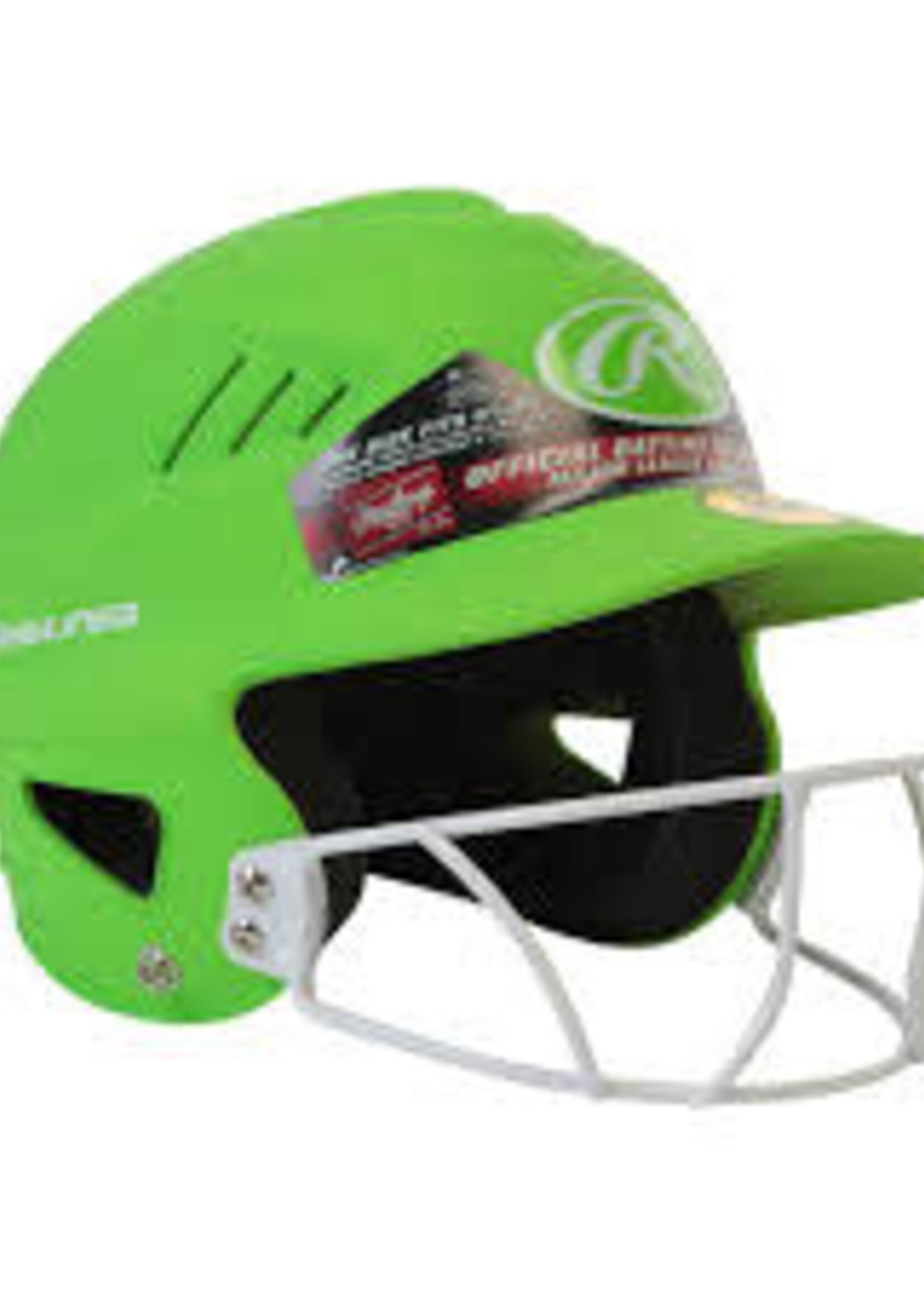 Rawlings High School/College Batting Helmet Green/Vert casque