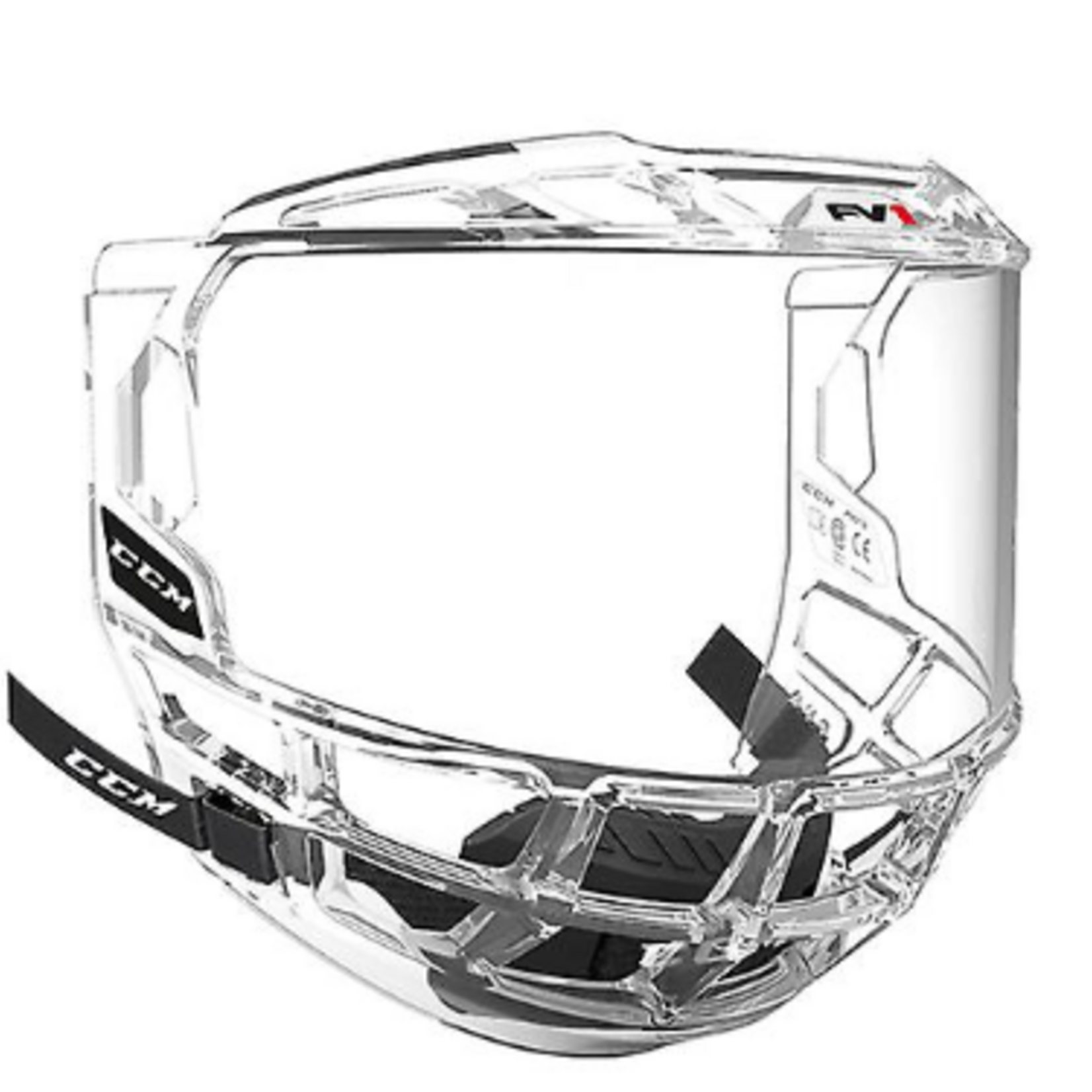 CCM Hockey FMFV1  HF FULL VISOR (JR) Clear OSFA