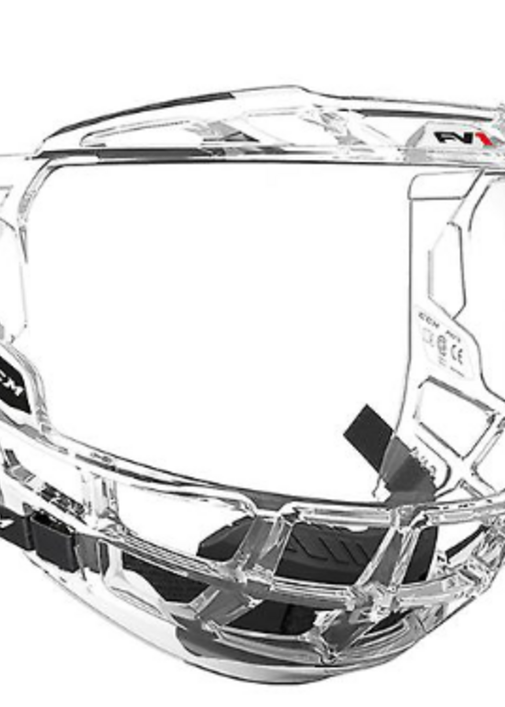 CCM Hockey FMFV1  HF FULL VISOR (JR) Clear OSFA