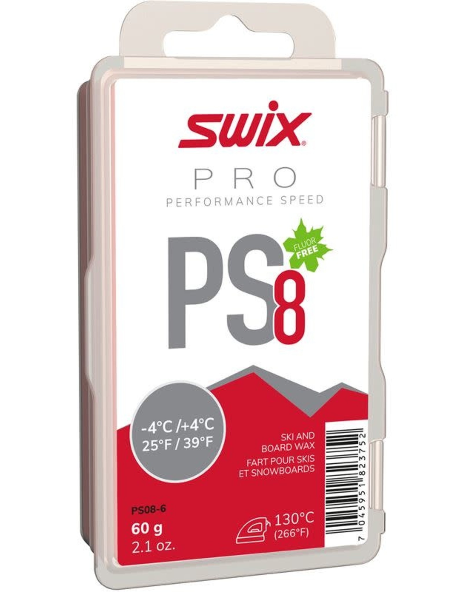 Cire Swix PS8 Red, -4C/+4C, 900g