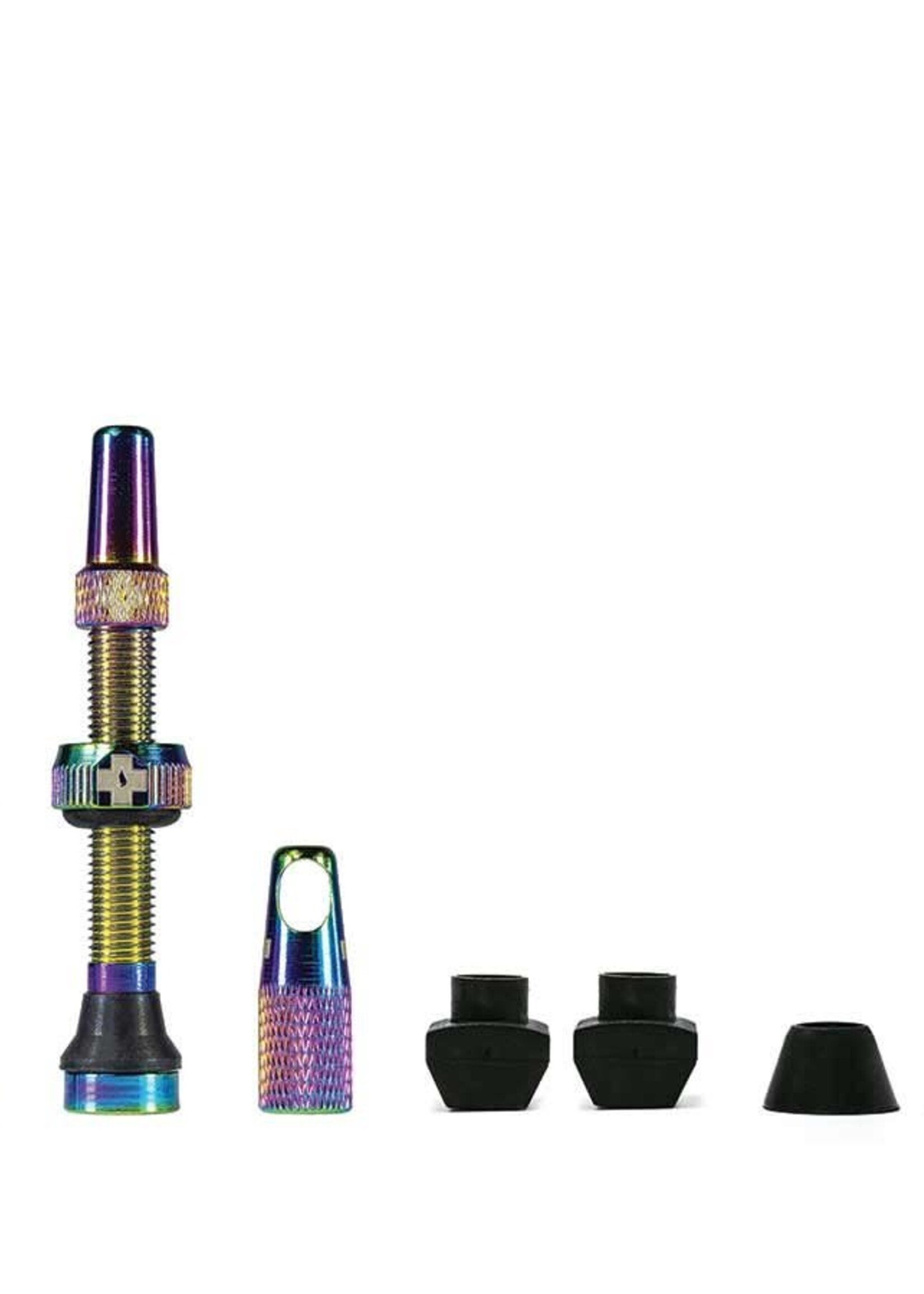 Muc-Off, Tubeless Valve, Presta, 44mm, Iridescent , Pair