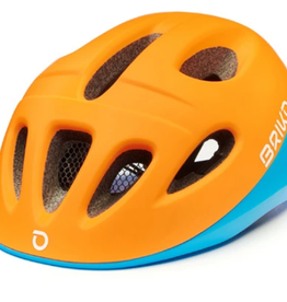 Briko Cycling Helmet JR,Fury Matt Orange Blue Fluo-A17 S