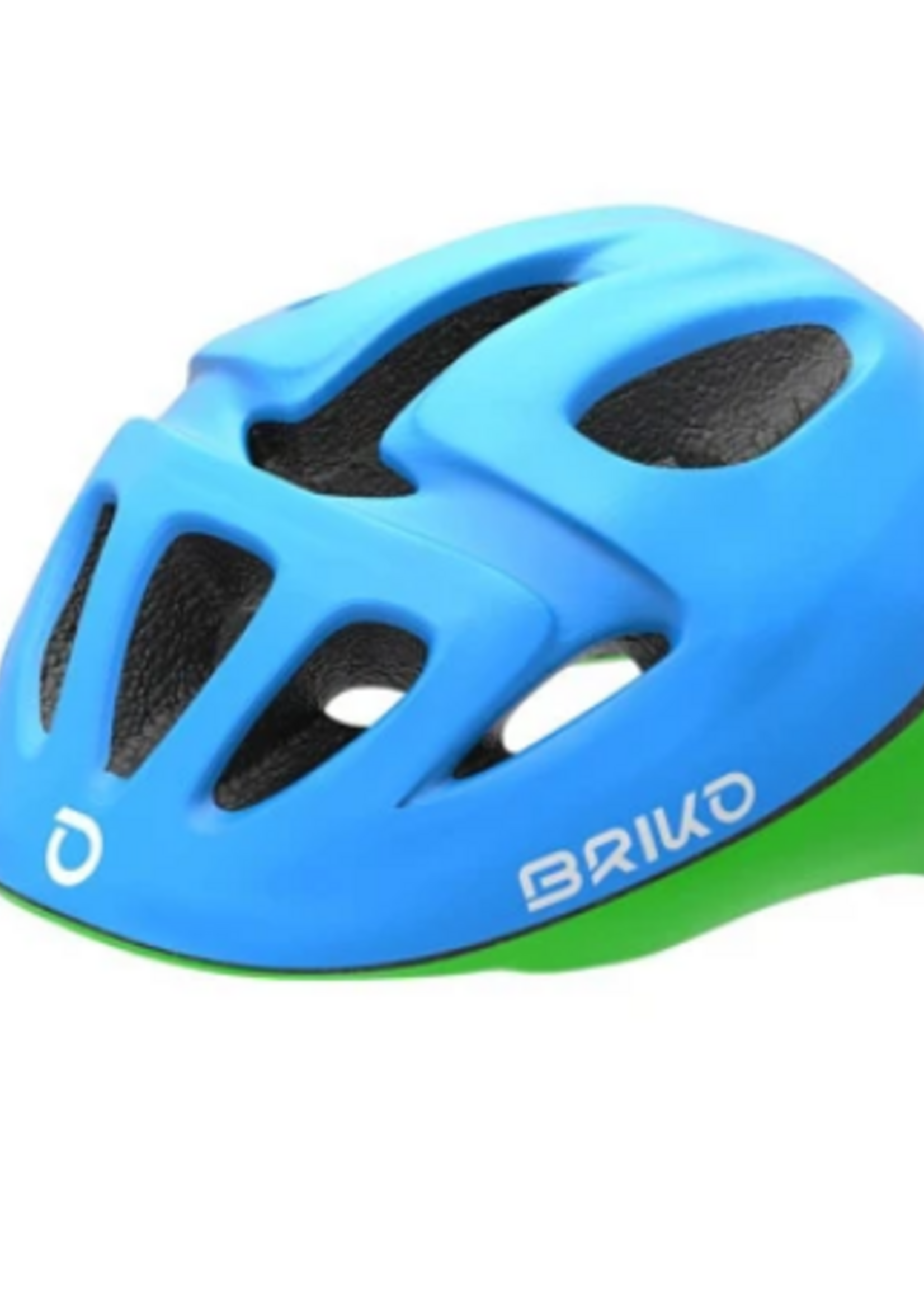 Briko Cycling Helmet JR,Fury Matt Blue-Green Fluo-A18 S