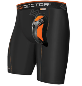 Shock Doctor Ultra Pro Comp Short w/Ultra Cup Blk M/XL Adult BLACK