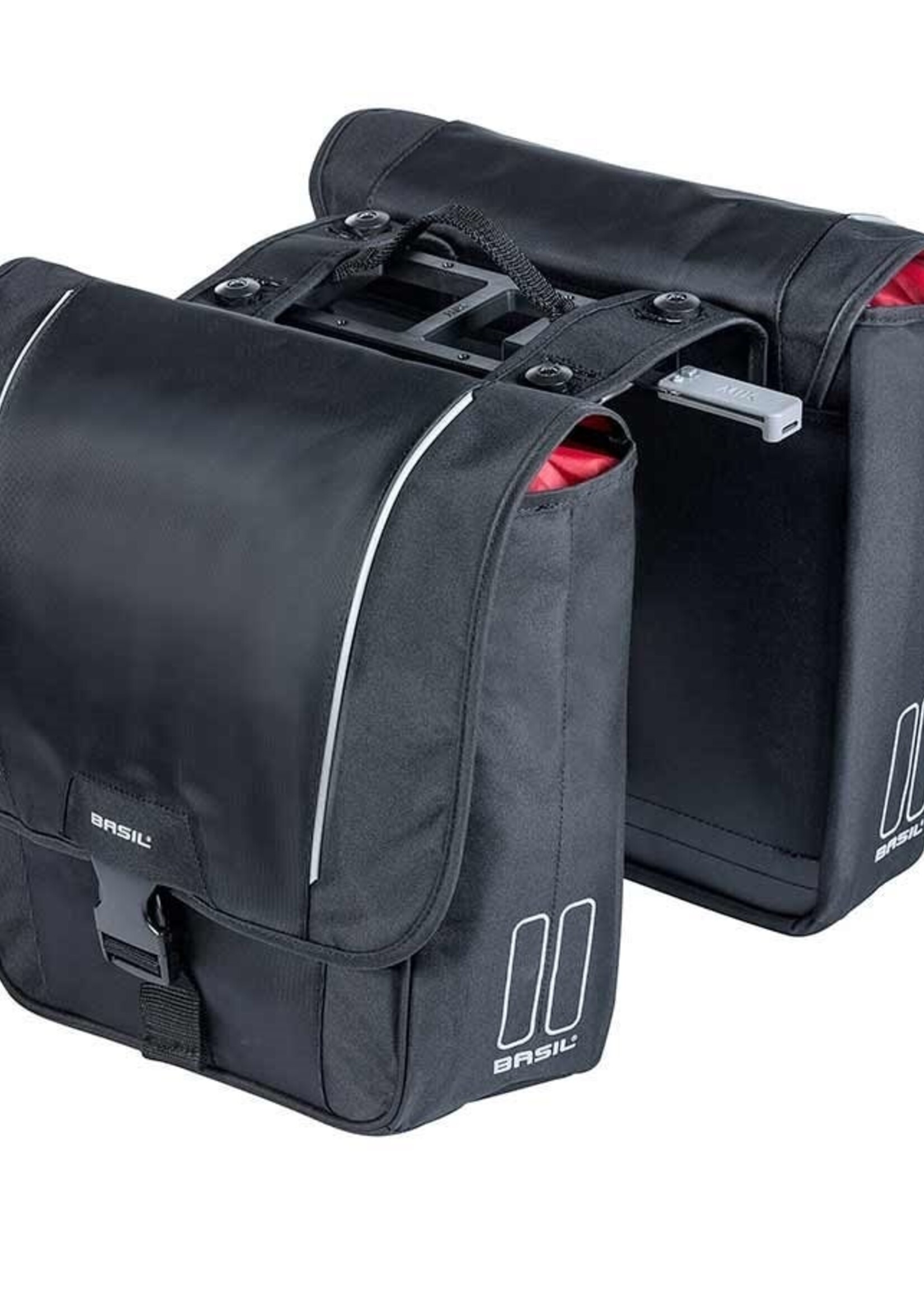 Basil, Sport Double, Pannier, 32L, Black