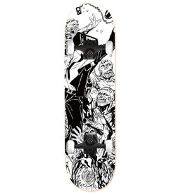 SKATEBOARD SK8 DESSIN NOIR ET BLANC