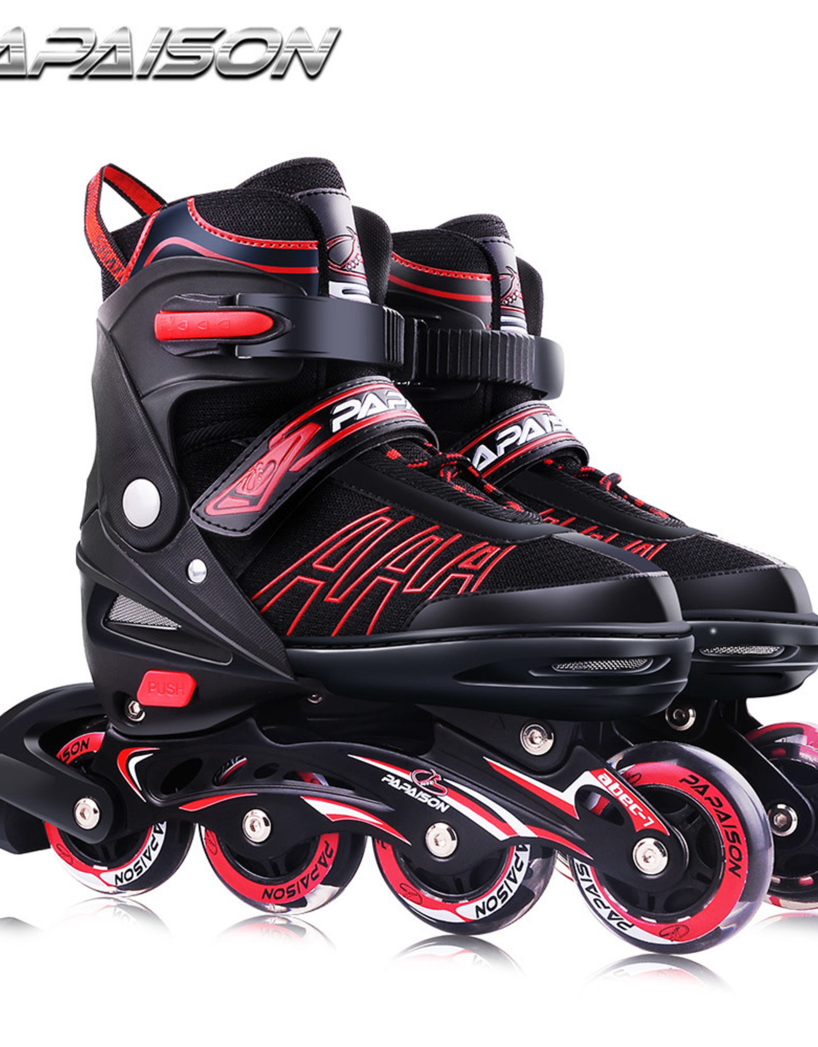 Patin Papaison (XL) Rouge  7-10 US Abec 7 - 80mm