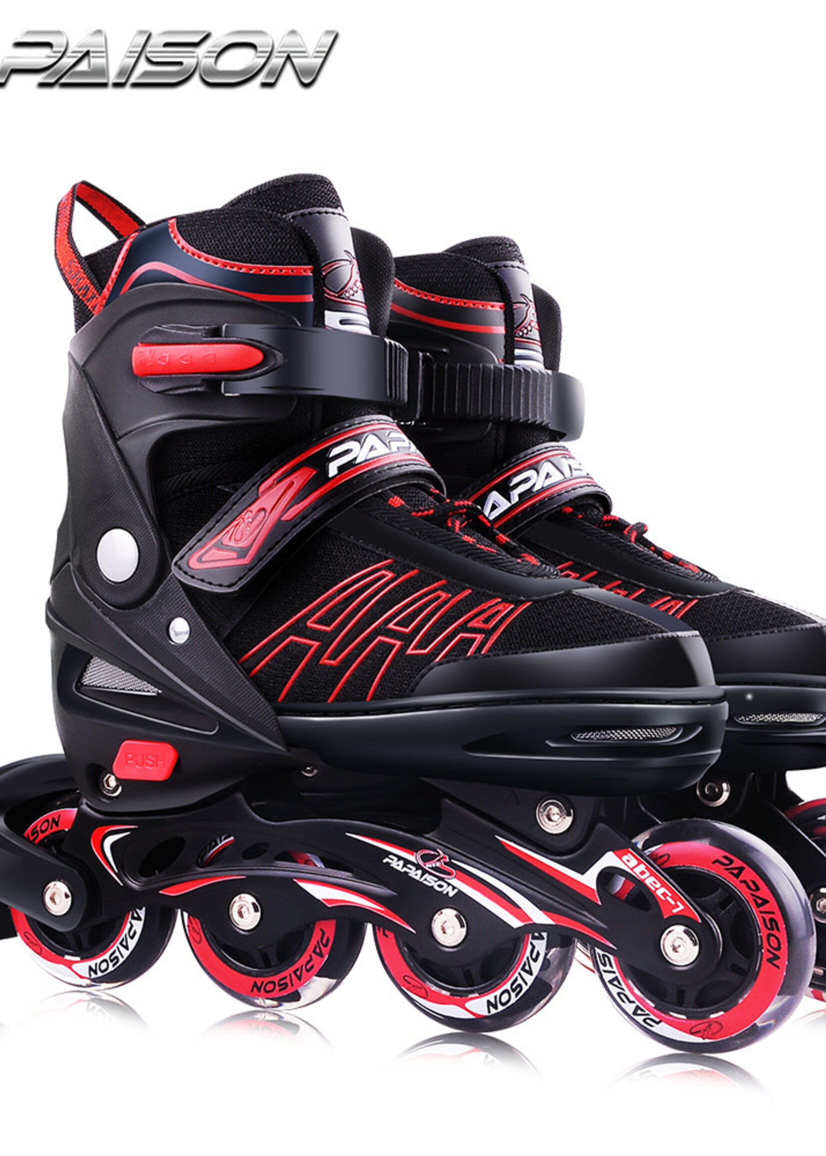 Patin Papaison (XL) Rouge  7-10 US Abec 7 - 80mm