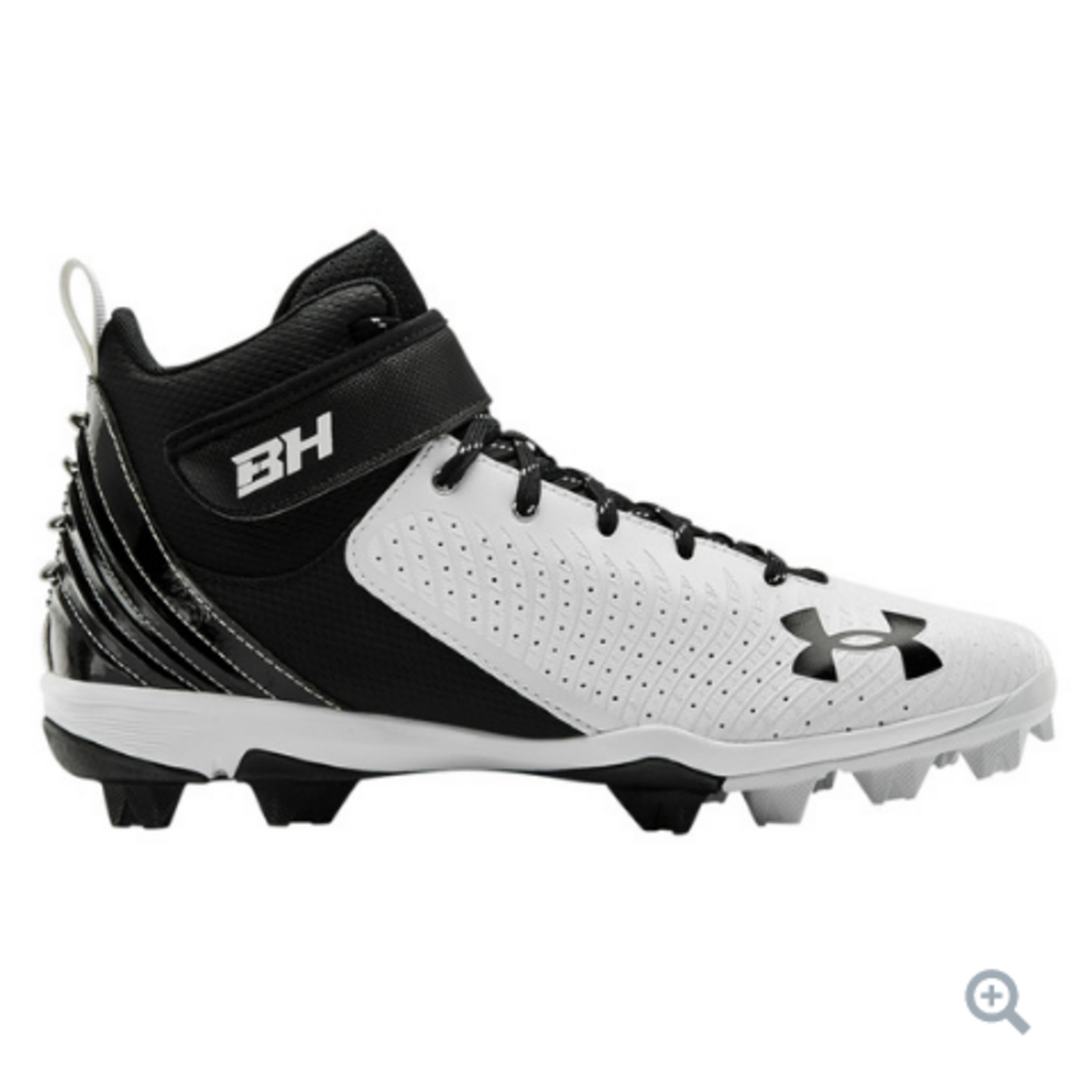 UA HARPER 5 MID RM 10 NOIR BLANC
