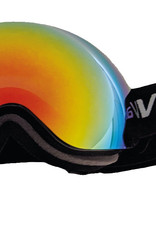 lunette de ski van bergen (sr) Lentille double grise et revo partiel rouge