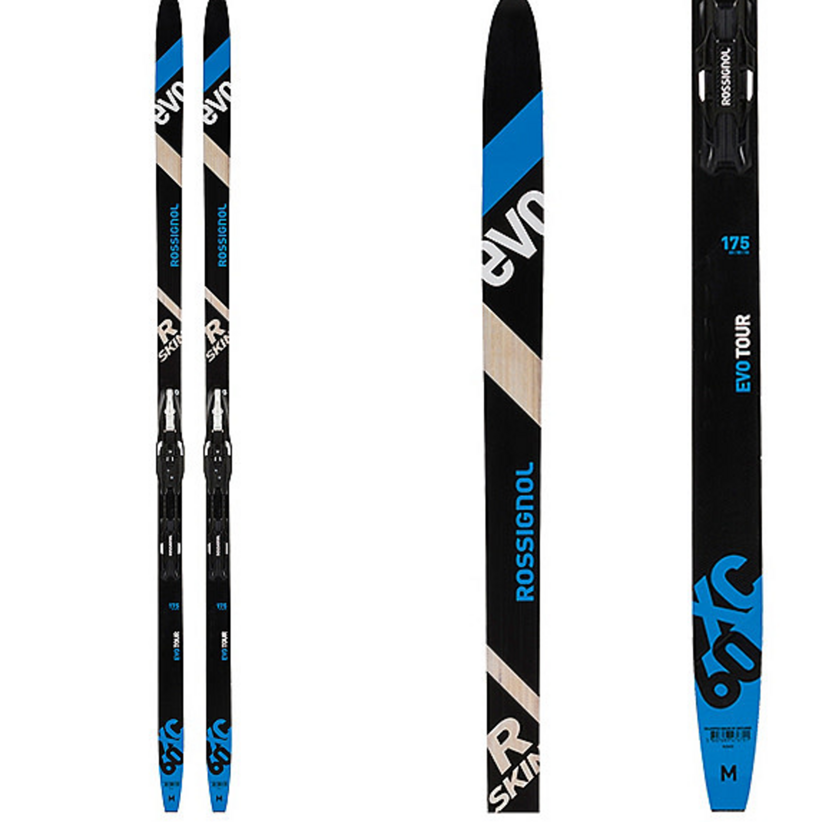 Rossignol R-SKIN 60 EVO BLEU 175 (120-160 Lbs) Avec Fixe