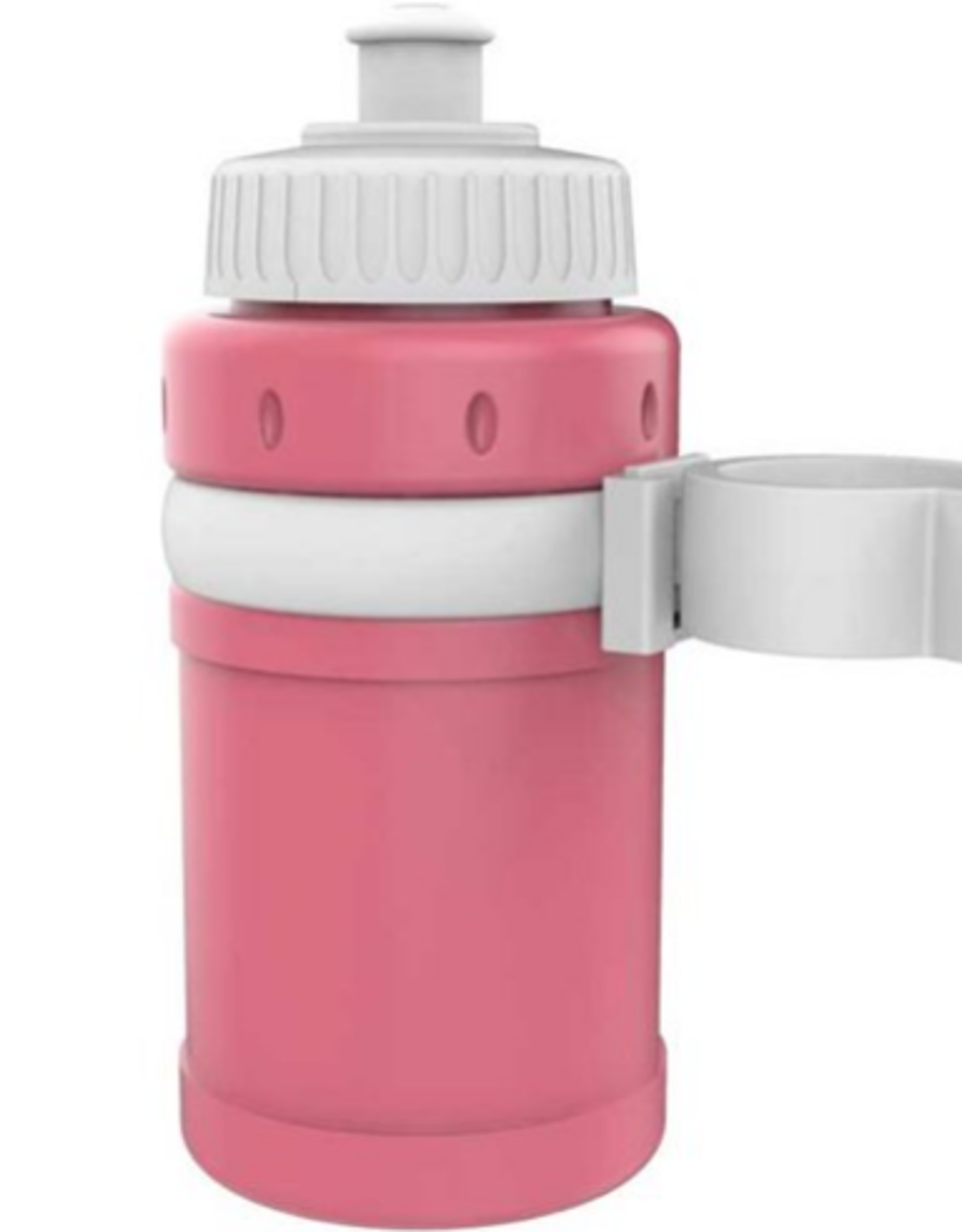 EVO EVO, Kidster Bottle combo, Ensemble bidon et portebidon, Rose/Blanc