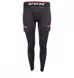 CCM Hockey Pant compression avec coquille CCM noir (M)