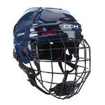 CCM Hockey HT70C JR CCM TAC Combo Helmet Navy OSFA