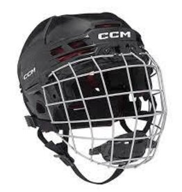 CCM Hockey HT70C JR CCM TAC Combo Helmet Black OSFA