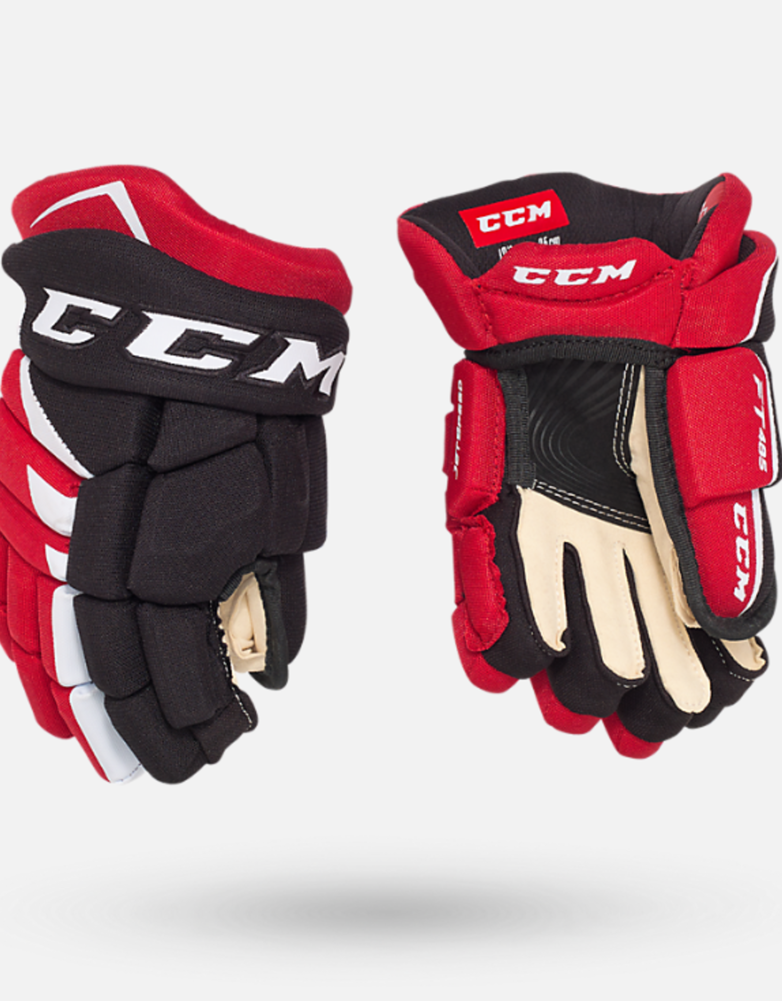 CCM HG485 JR CCM JS Prot Gloves Black/Red/White 12