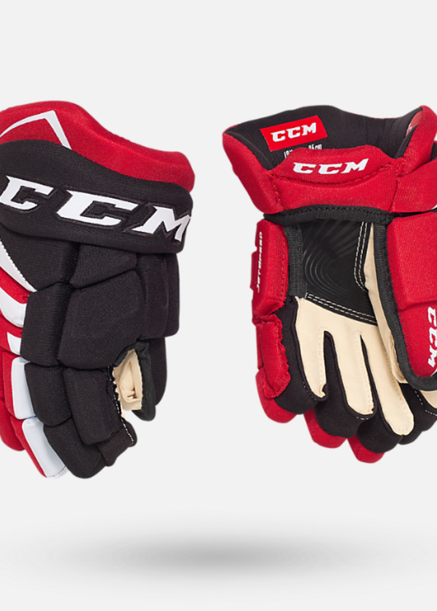 CCM Hockey HG485 JR CCM JS Prot Gloves Black/Red/White 12