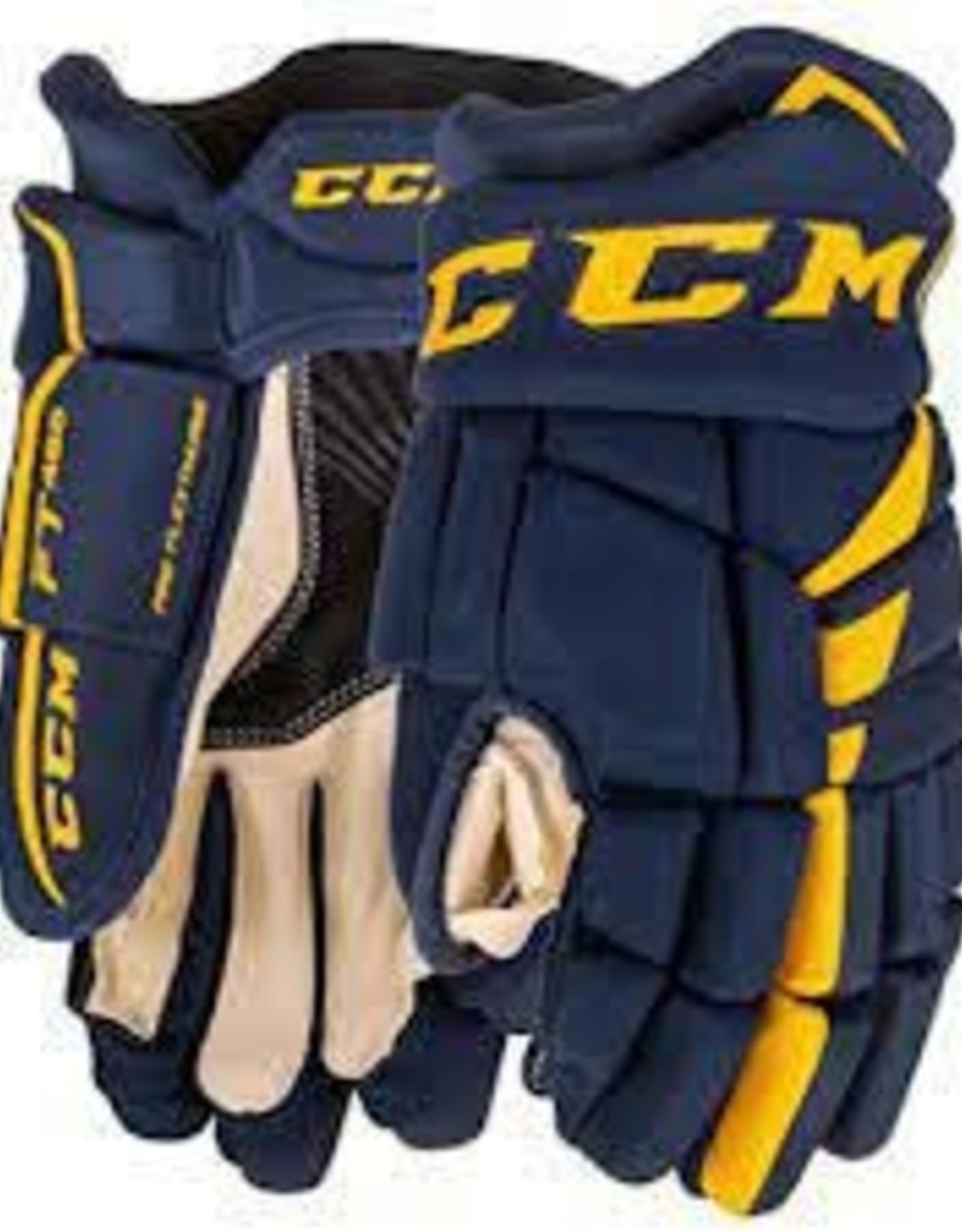 CCM Hockey HG485 JR CCM JS Prot Gloves Navy/Sunflower 11