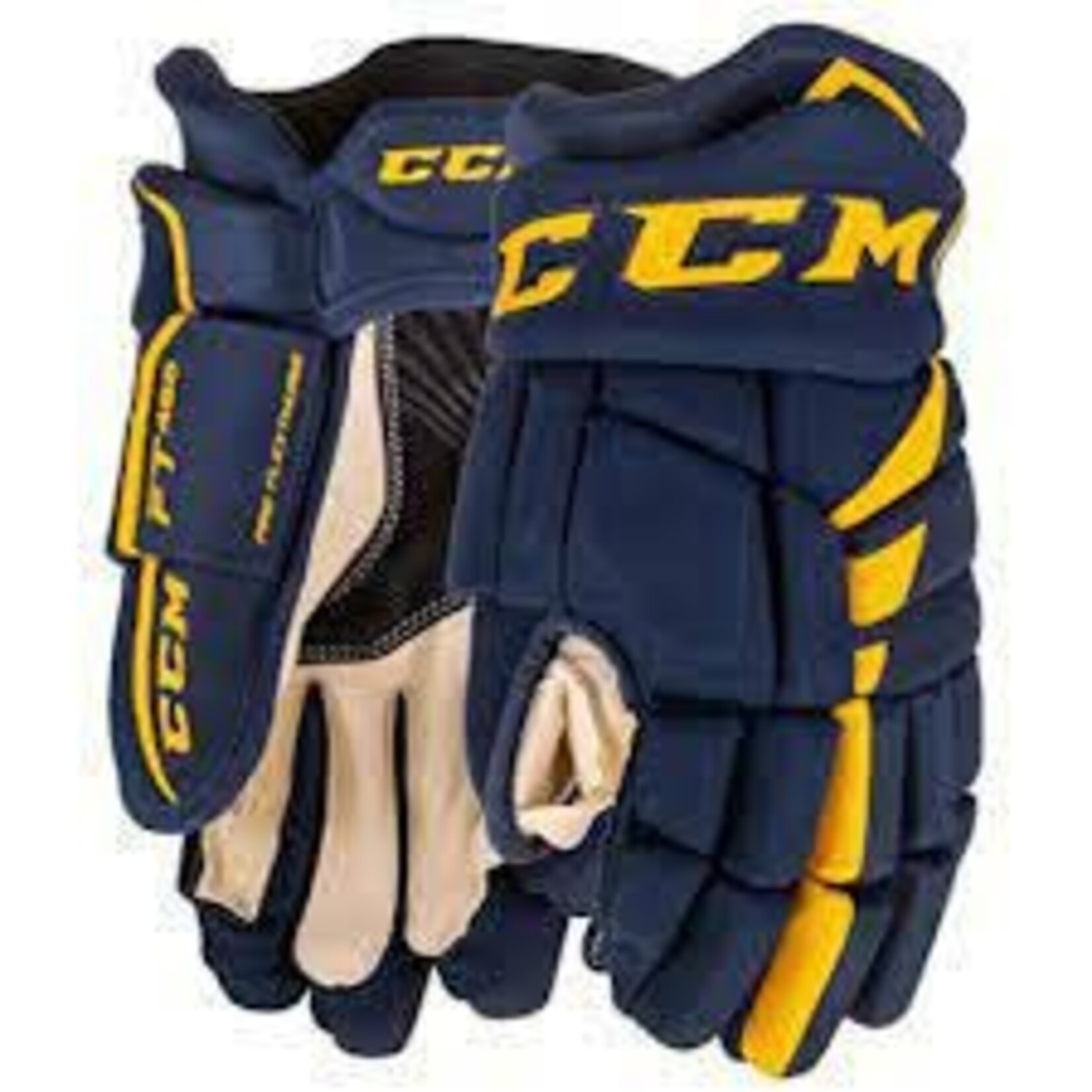 CCM Hockey HG485 JR CCM JS Prot Gloves Navy/Sunflower 11