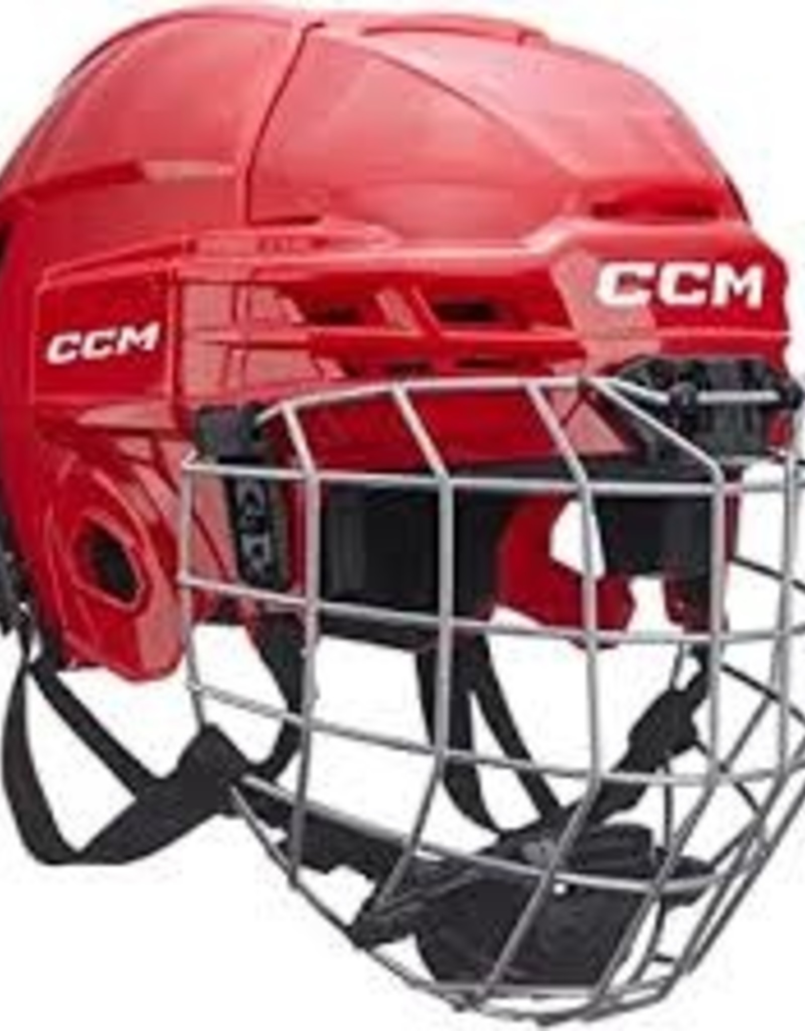 CCM Hockey HT70C JR CCM TAC Combo Helmet Red OSFA