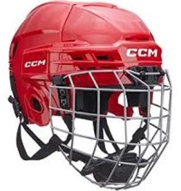 CCM Hockey HT70C JR CCM TAC Combo Helmet Red OSFA