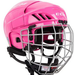 CCM Hockey HT70C JR CCM TAC Combo Helmet Pink OSFA